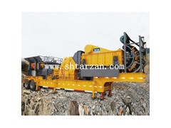 轮胎式移动破碎站 建筑垃圾破碎 全套破碎站价格