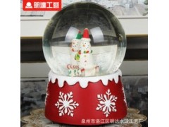 圣诞节水晶球音乐盒 欧美风创意礼品 树脂工艺品摆件 圣诞节水晶球音乐盒 欧美风创意礼品 树脂工艺品摆件